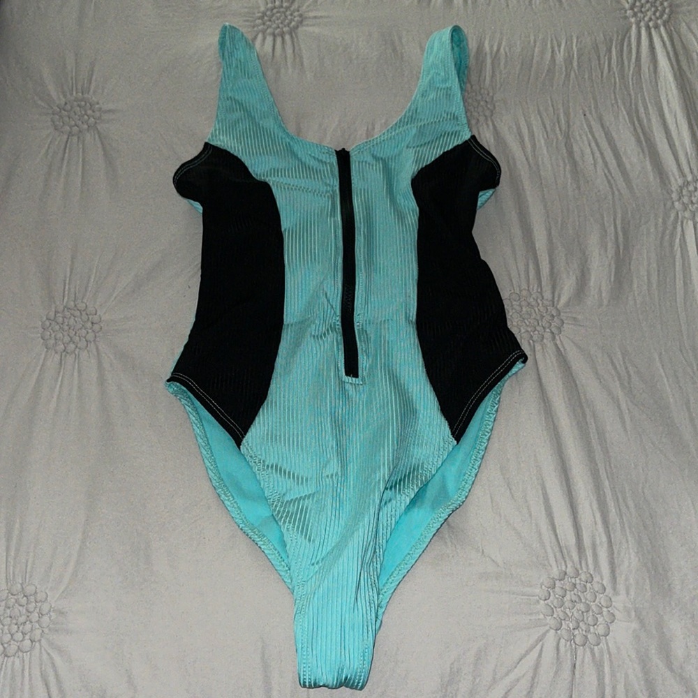 Teal One Piece Swim Suit